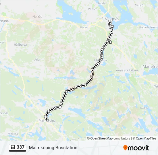 337 Bus Line Map