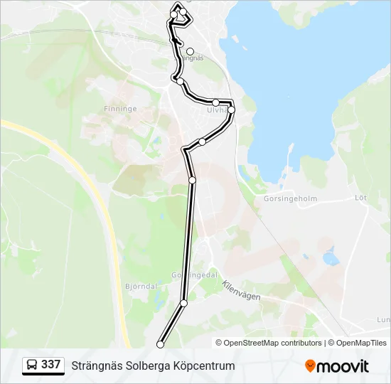 337 Bus Line Map