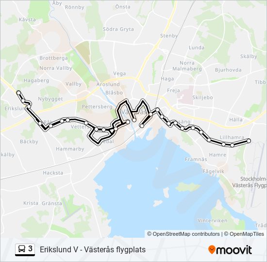 3 bus Line Map