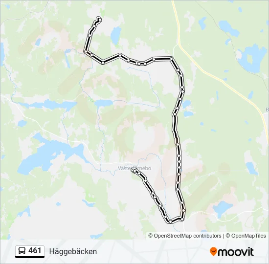 461 Bus Line Map