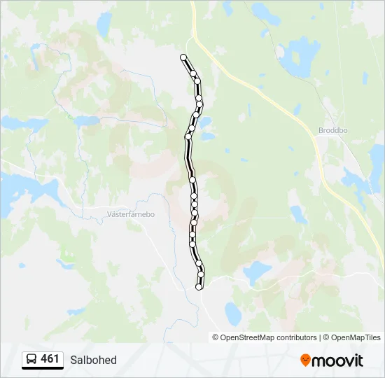 461 Bus Line Map