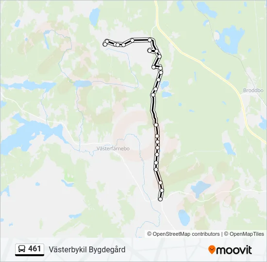 461 Bus Line Map