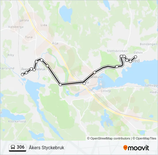 306 Bus Line Map