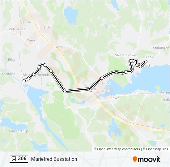 306 Bus Line Map