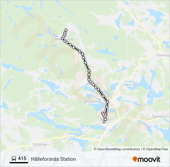 415 Bus Line Map