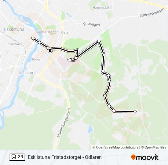 24 bus Line Map