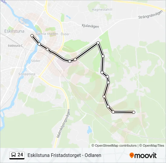 24 Bus Line Map