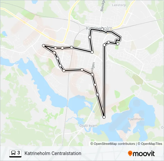 3 Bus Line Map