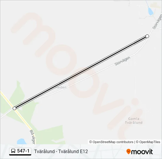 547-1 Bus Line Map