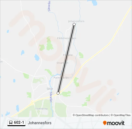 602-1 Bus Line Map