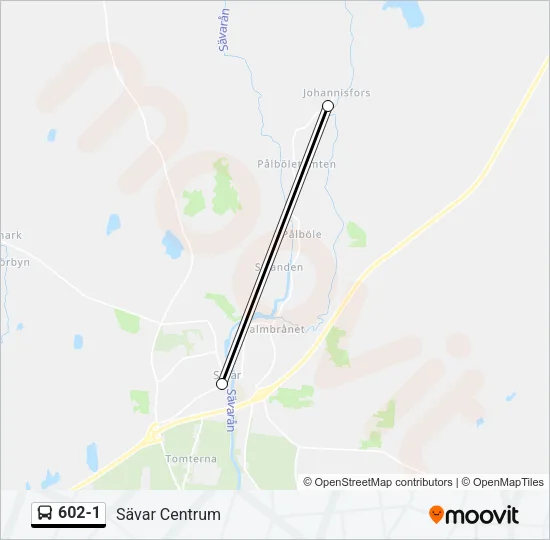 602-1 Bus Line Map
