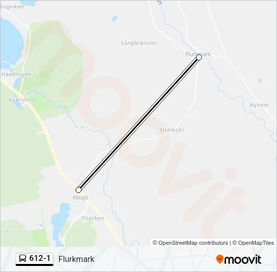 612-1 Bus Line Map