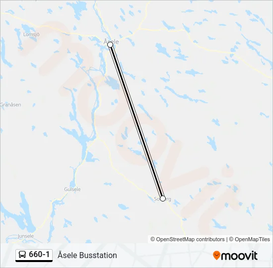 660-1 Bus Line Map
