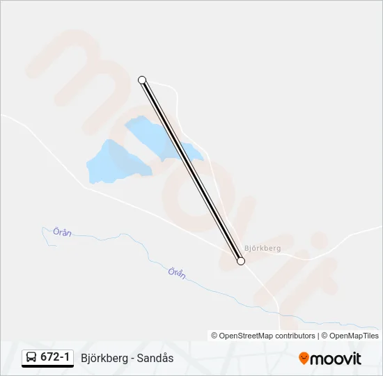 672-1 Bus Line Map