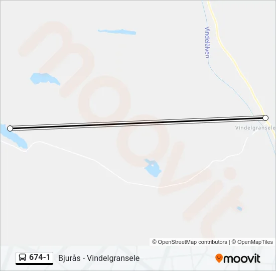 674-1 Bus Line Map