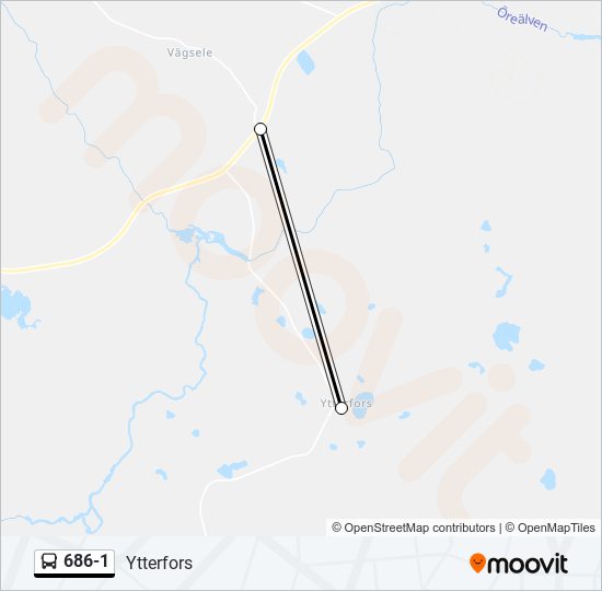 686-1 bus Line Map