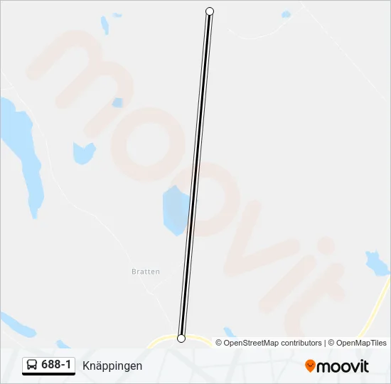 688-1 Bus Line Map