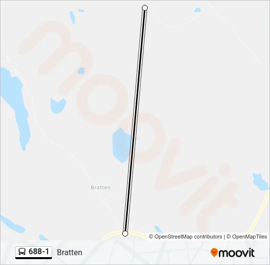 688-1 Bus Line Map