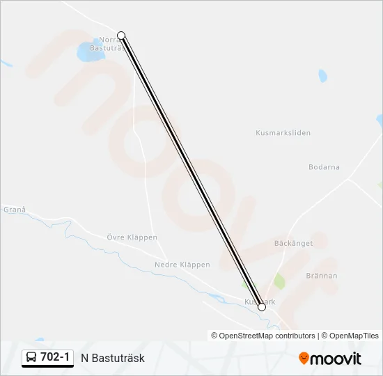 702-1 Bus Line Map