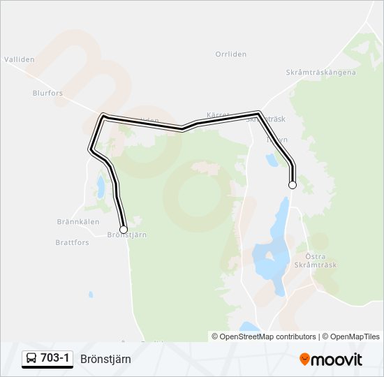 703-1 bus Line Map