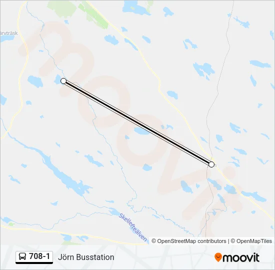708-1 Bus Line Map