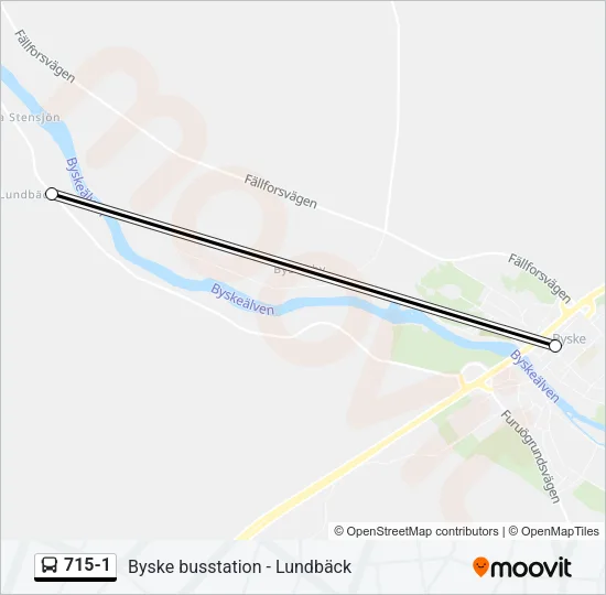 715-1 Bus Line Map