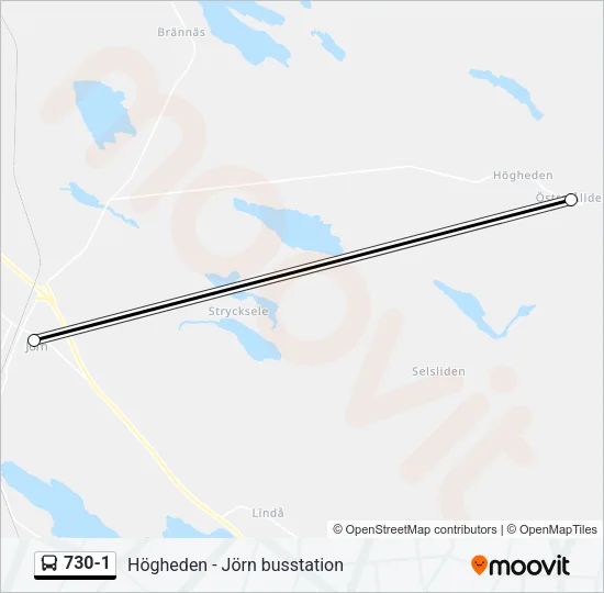 730-1 Bus Line Map