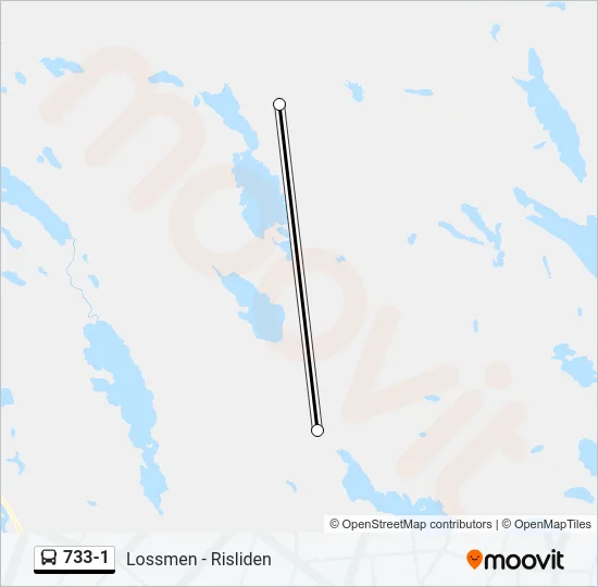733-1 Bus Line Map