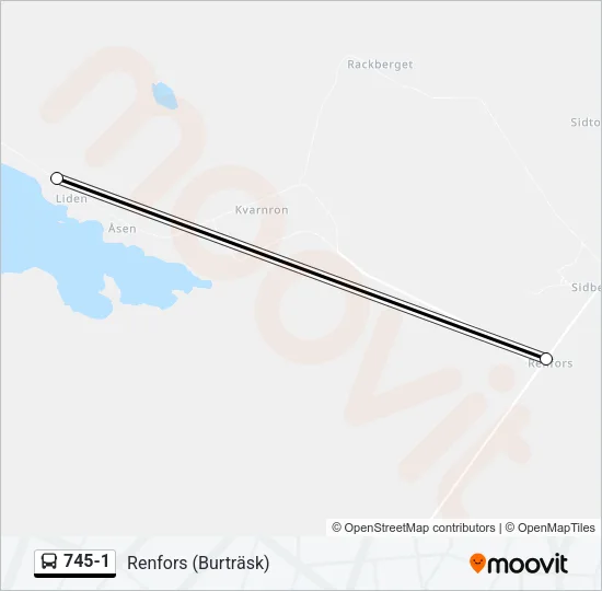 745-1 Bus Line Map