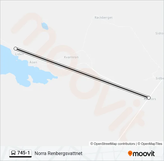 745-1 Bus Line Map
