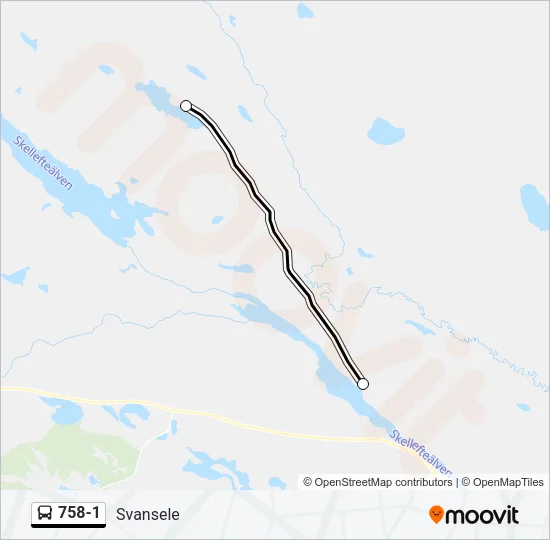 758-1 Bus Line Map