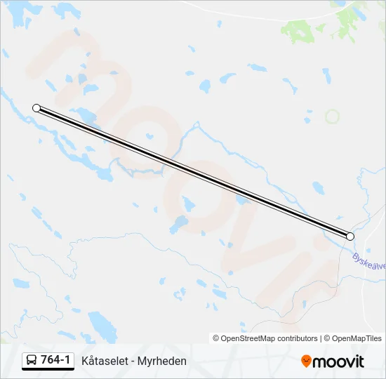 764-1 Bus Line Map