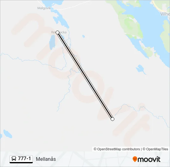 777-1 Bus Line Map