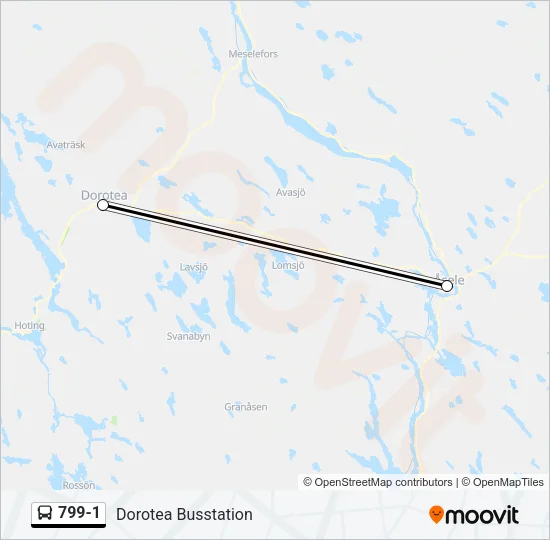 799-1 Bus Line Map