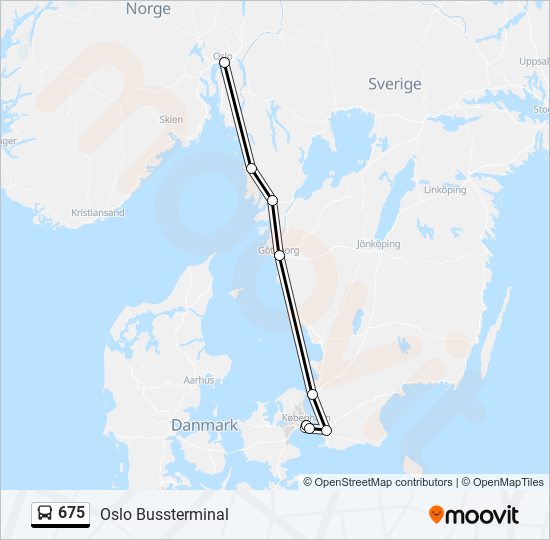 675 bus Line Map