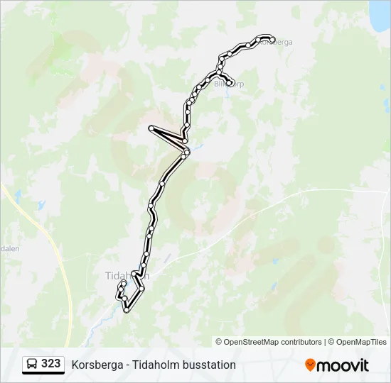 323 Bus Line Map