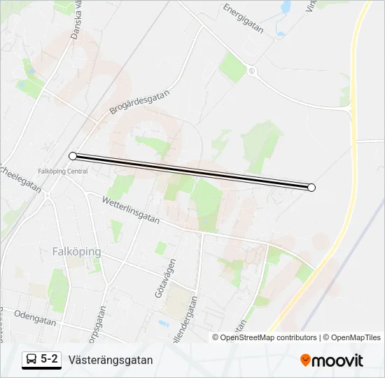 5-2 Bus Line Map