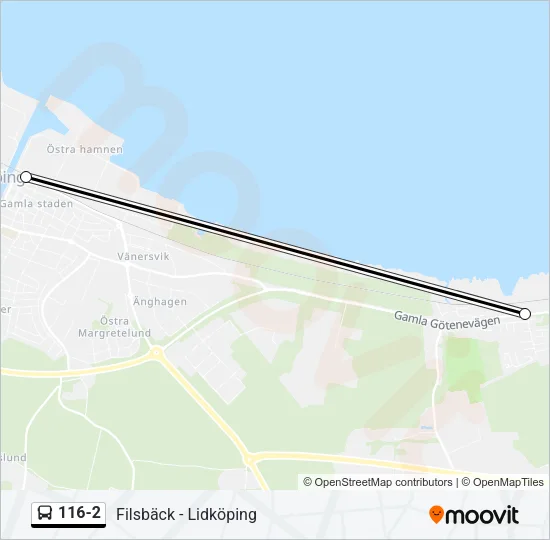 116-2 Bus Line Map