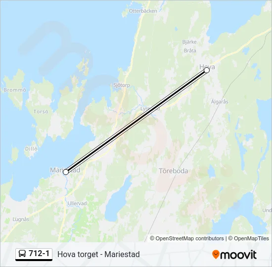 712-1 Bus Line Map