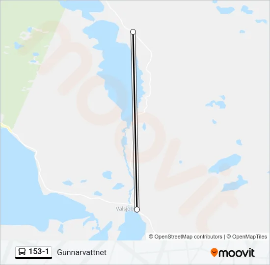 153-1 Bus Line Map