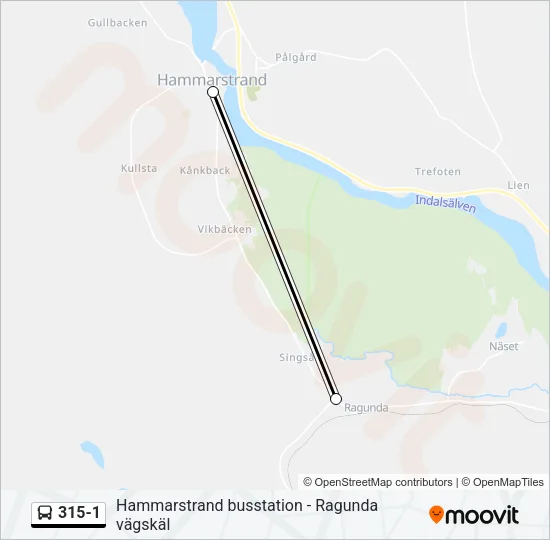 315-1 Bus Line Map
