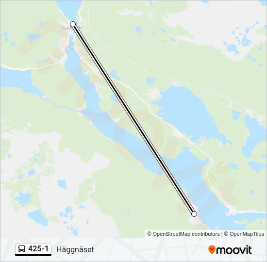 425-1 Bus Line Map