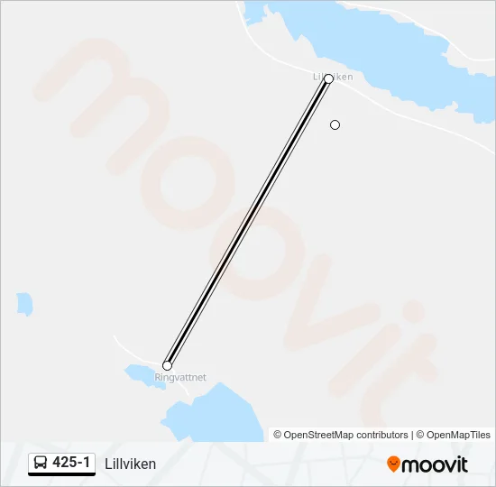 425-1 Bus Line Map