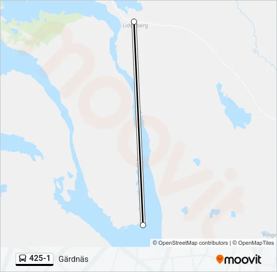 425-1 Bus Line Map