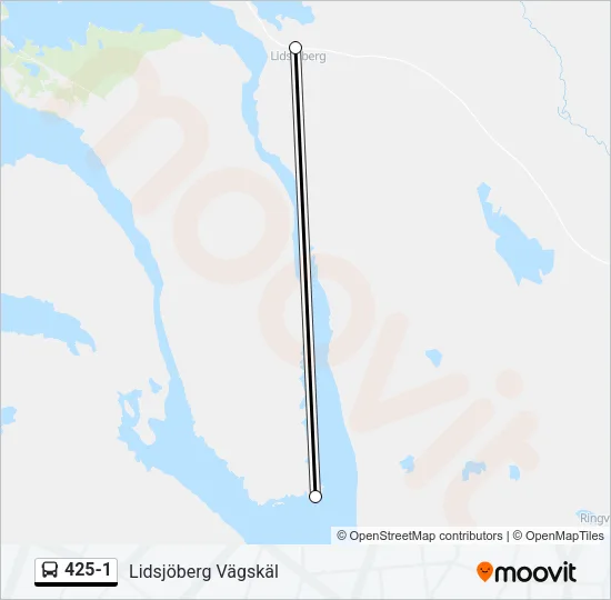 425-1 Bus Line Map