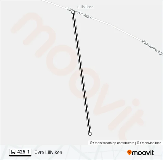 425-1 Bus Line Map