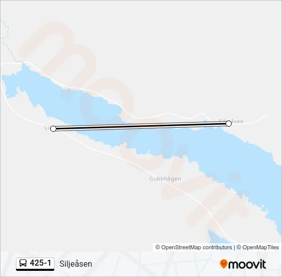 425-1 Bus Line Map