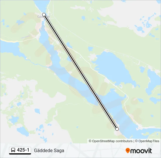 425-1 Bus Line Map