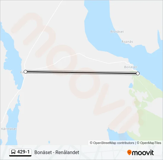 429-1 Bus Line Map