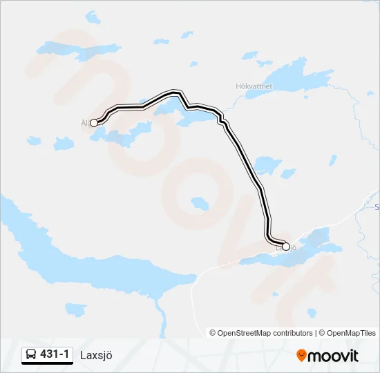 431-1 Bus Line Map